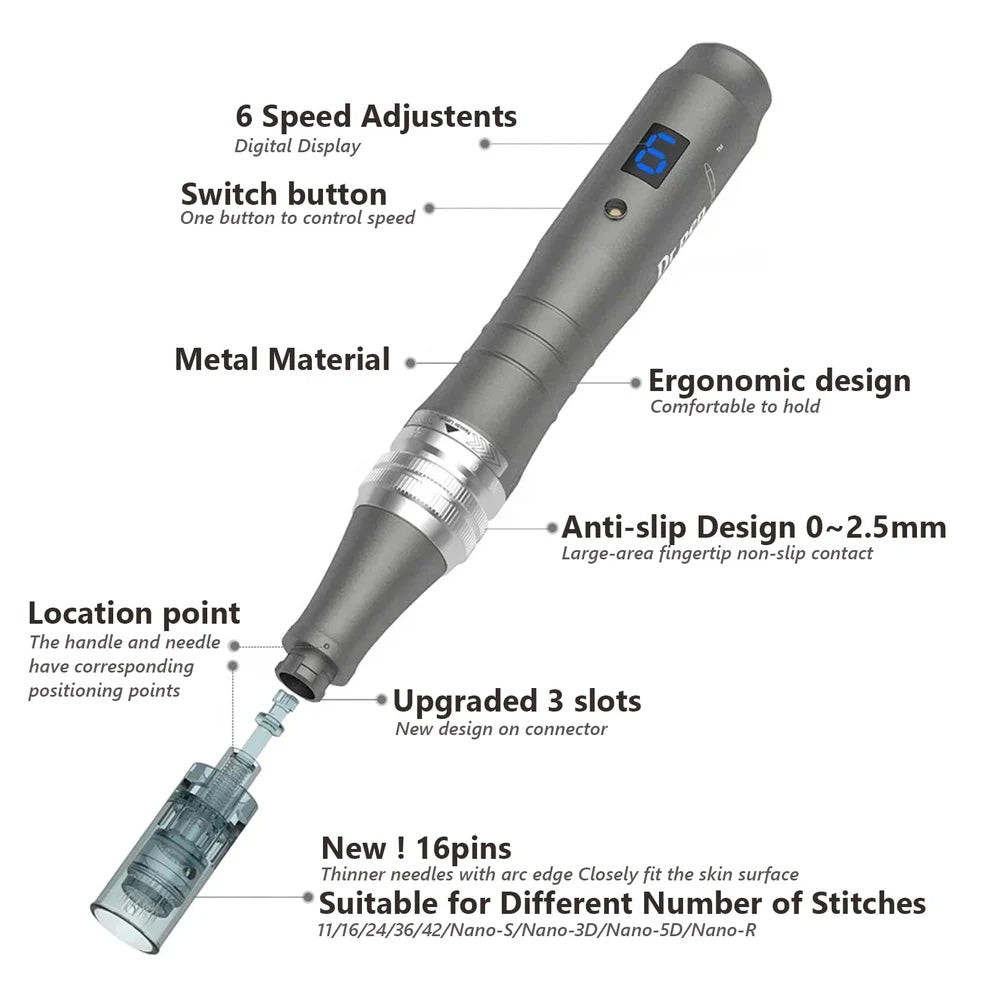 Dr pen M8 Wireless Microneedling Pen Kit Including 10 Cartridges