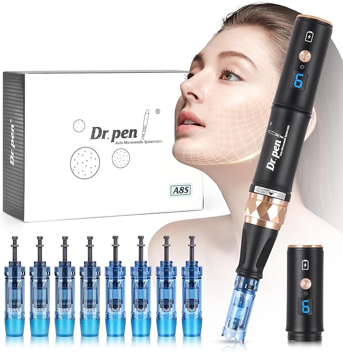 Dr. Pen A8S Ultima Pro Microneedling Pen -Giveaway 10 Replacement Cartridges