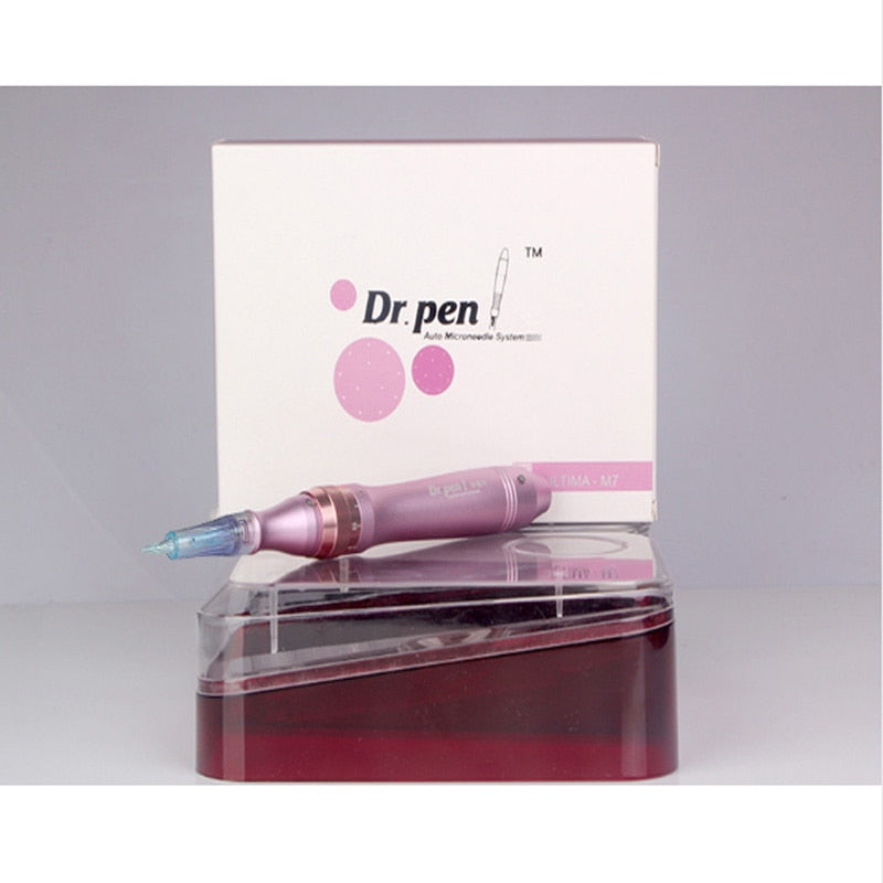 Electric Dr. Pen Ultima M7 Micro Needling Derma Pen - Including 10 Pcs 12 Cartridges